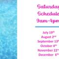 Saturday schedule